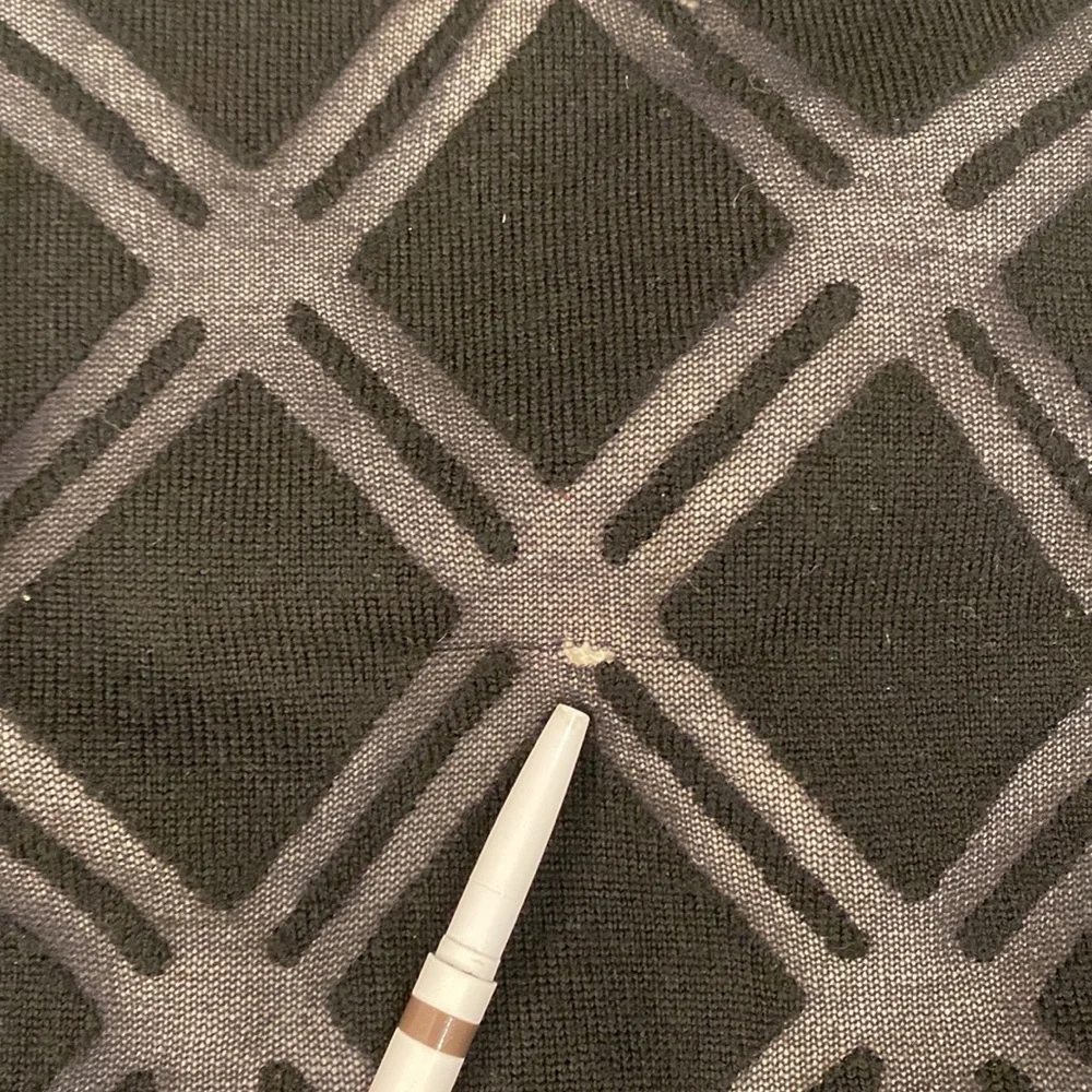 L.A.M.B. Black sheer knit top - Picture 3 of 8